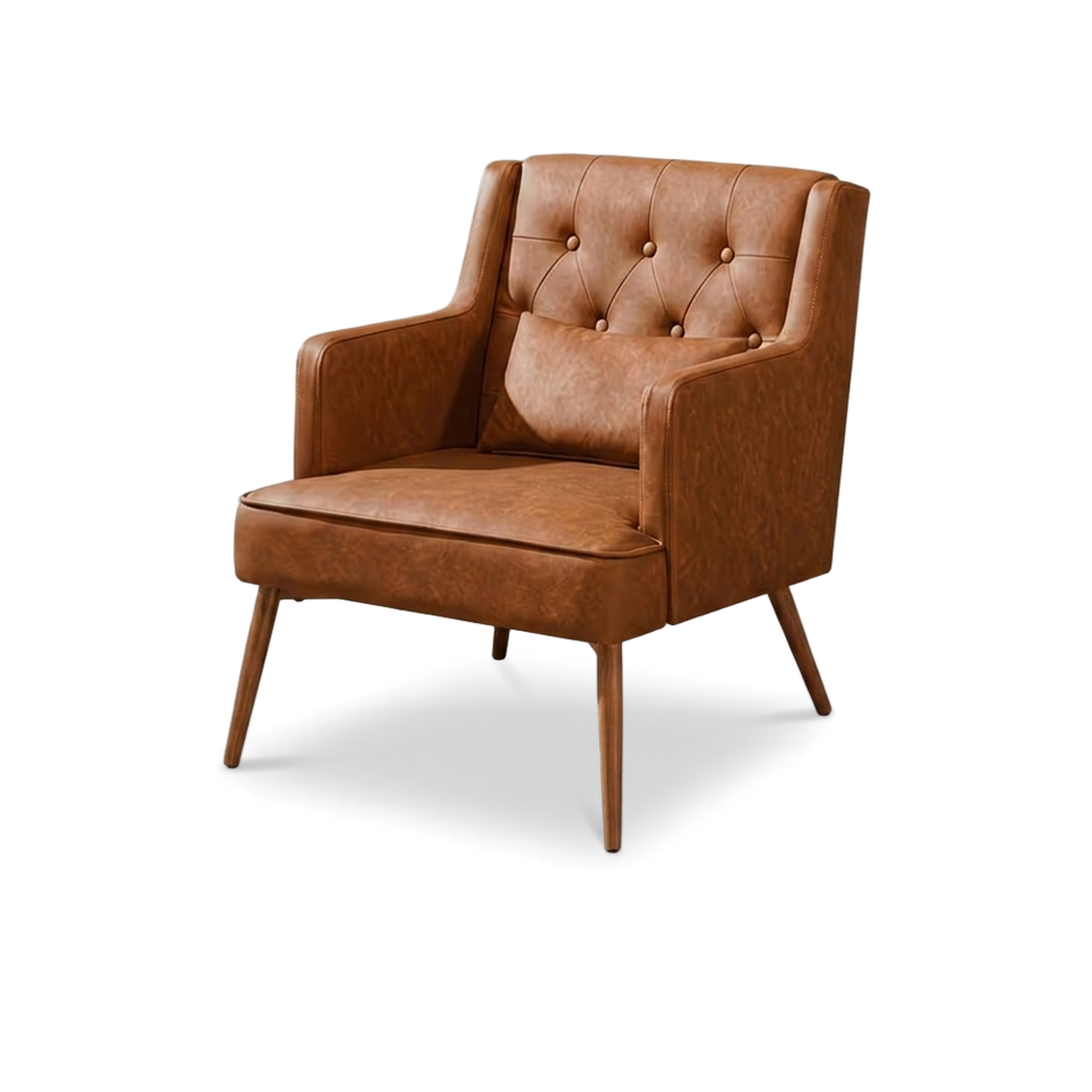 Retro Brown Accent Chair