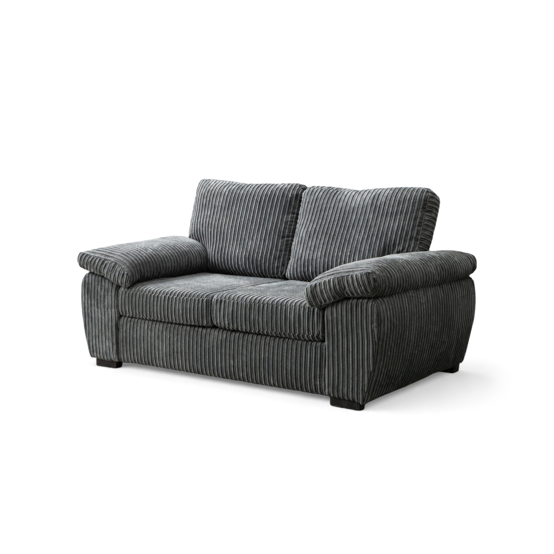 Amalfi Jumbo Cord 2 Seater Sofa - Dark Grey