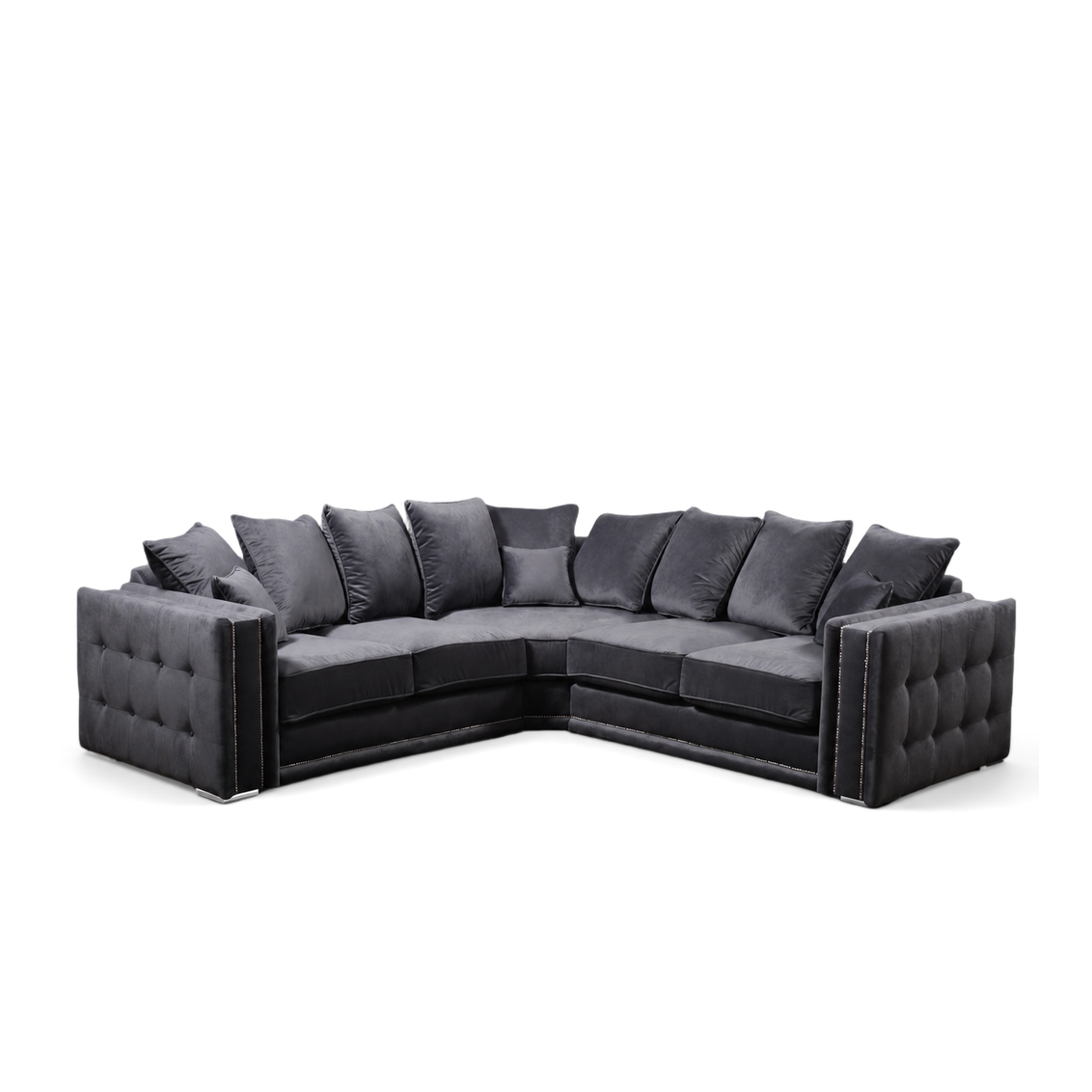 Bentley, Corner, Light Grey (Finished In Toro Fabric)