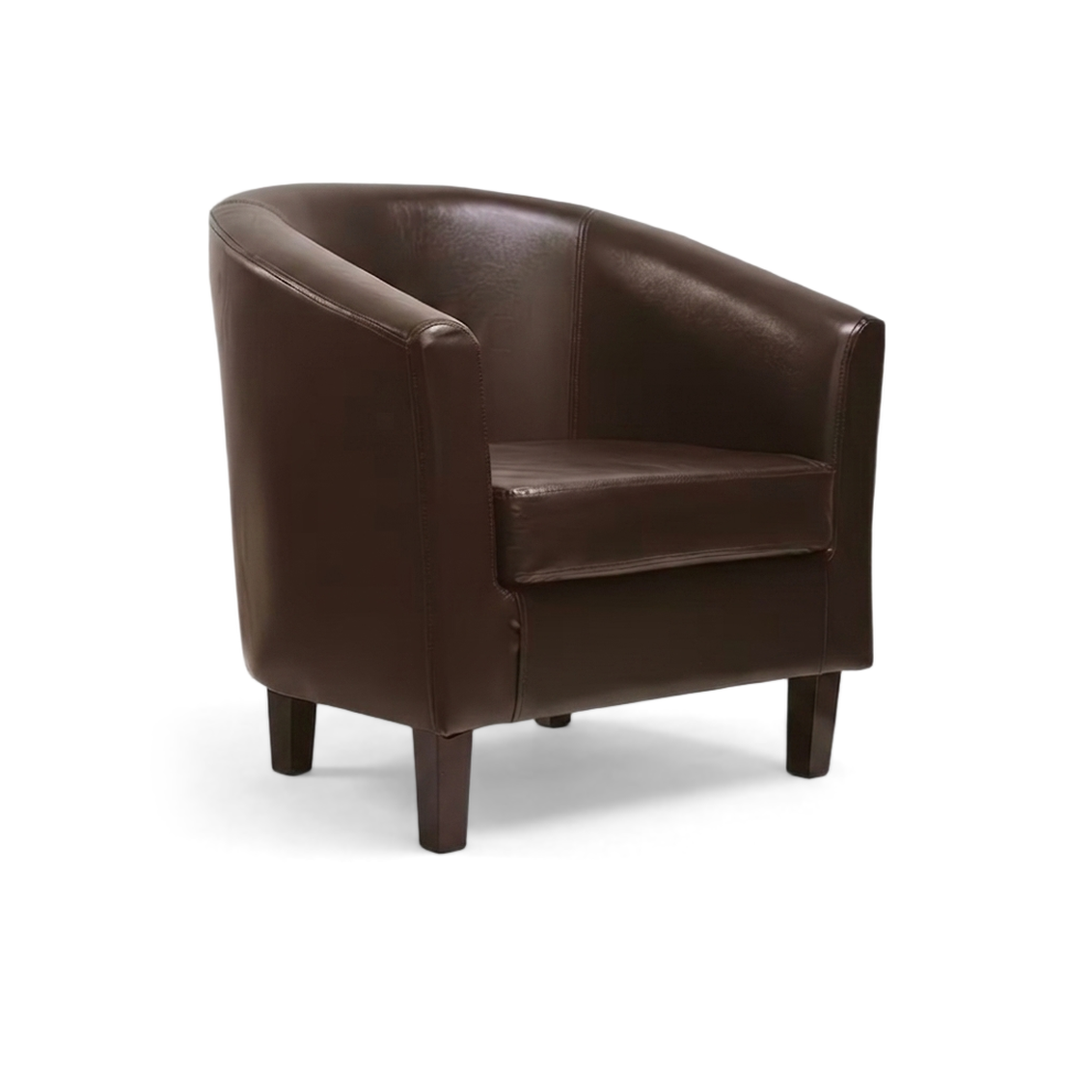 Faux Leather Lounge Chair