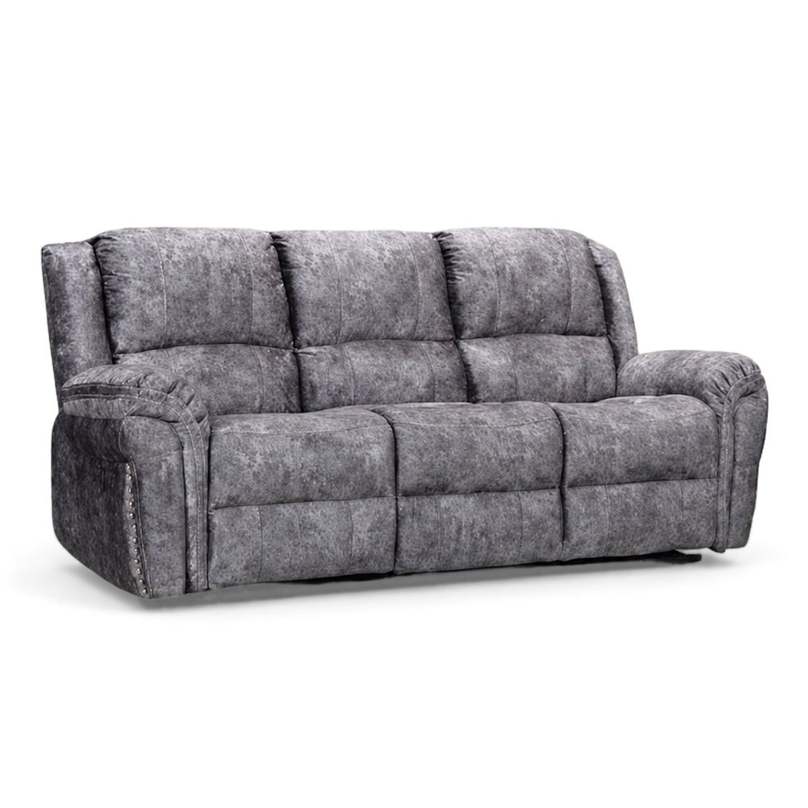 Galaxy Power Recliner, 3 Seater Sofa, Silver