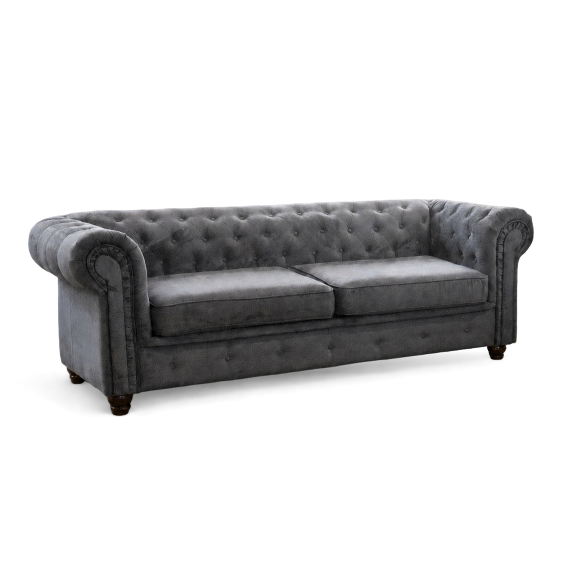Infinity Woven Fabric, 3 Seater, Dark Grey