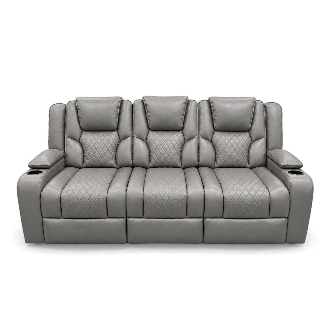 Neptune - 3 Seater Recliner Sofa - Grey