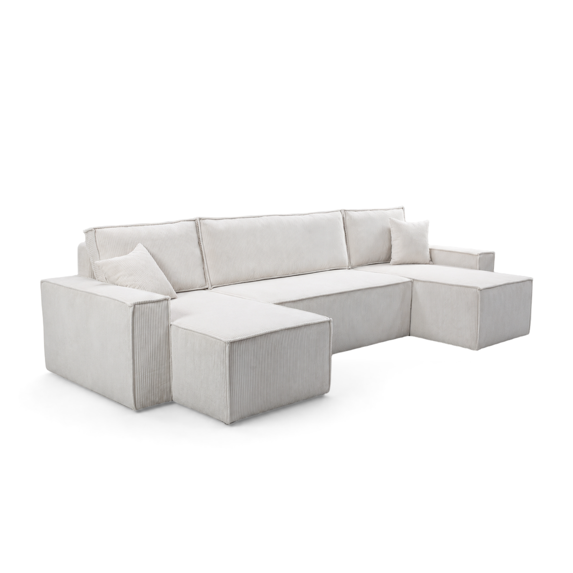 Pati Sofabed, U Corner, Jumbo Cord, Mink