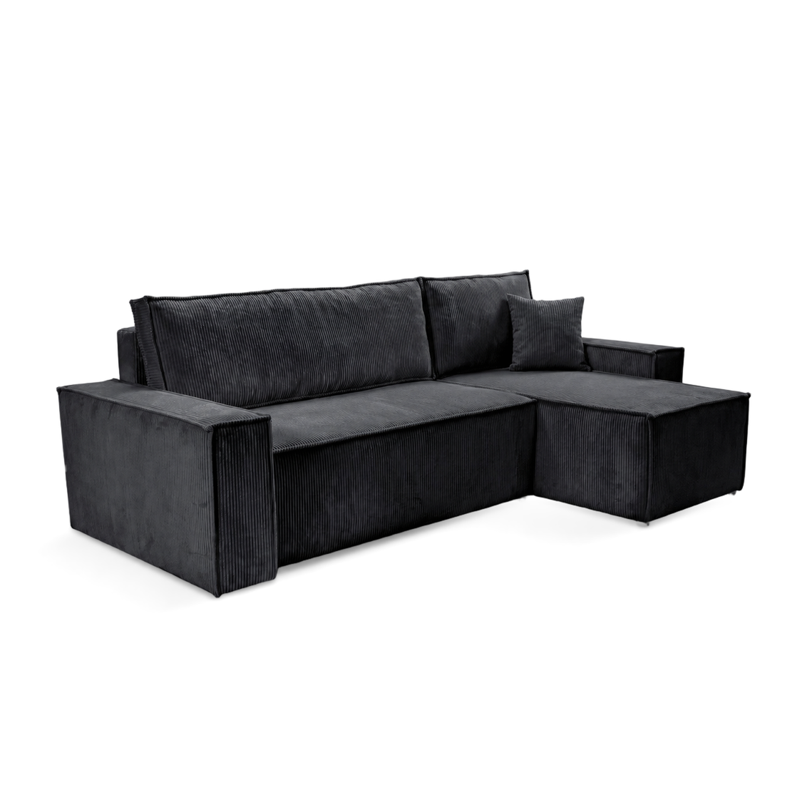 Pati Universal Jumbo Cord Sofabed, Corner - Dark Grey