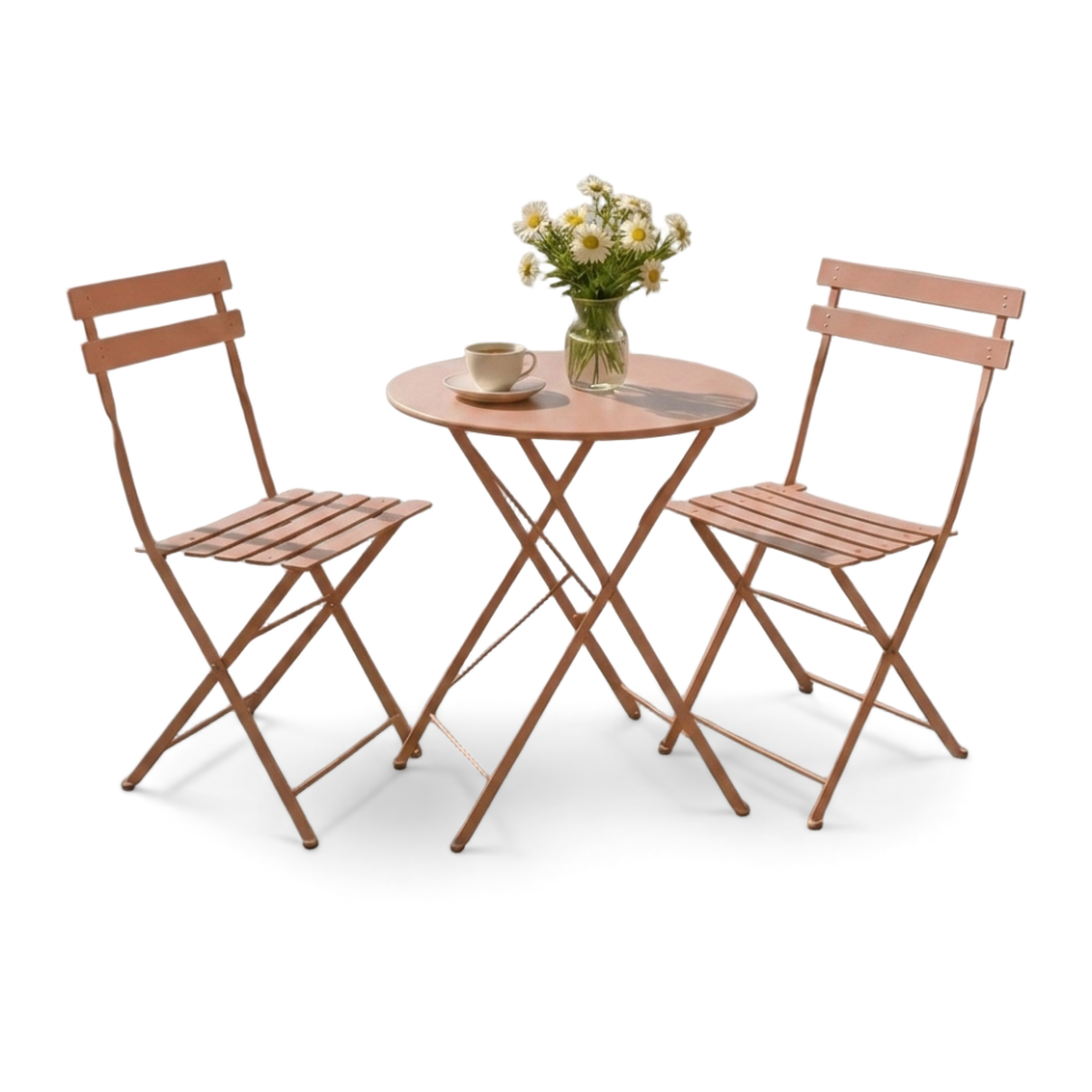 Pink Bistro Set - 2x Chair, 1x Table