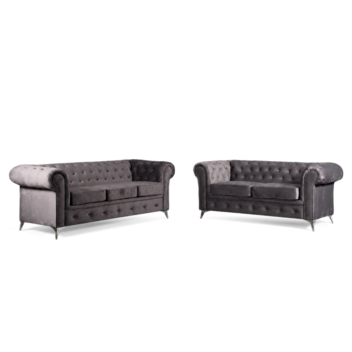 Roma Chesterfield, 3 + 2 Seater Combo, Anthracite