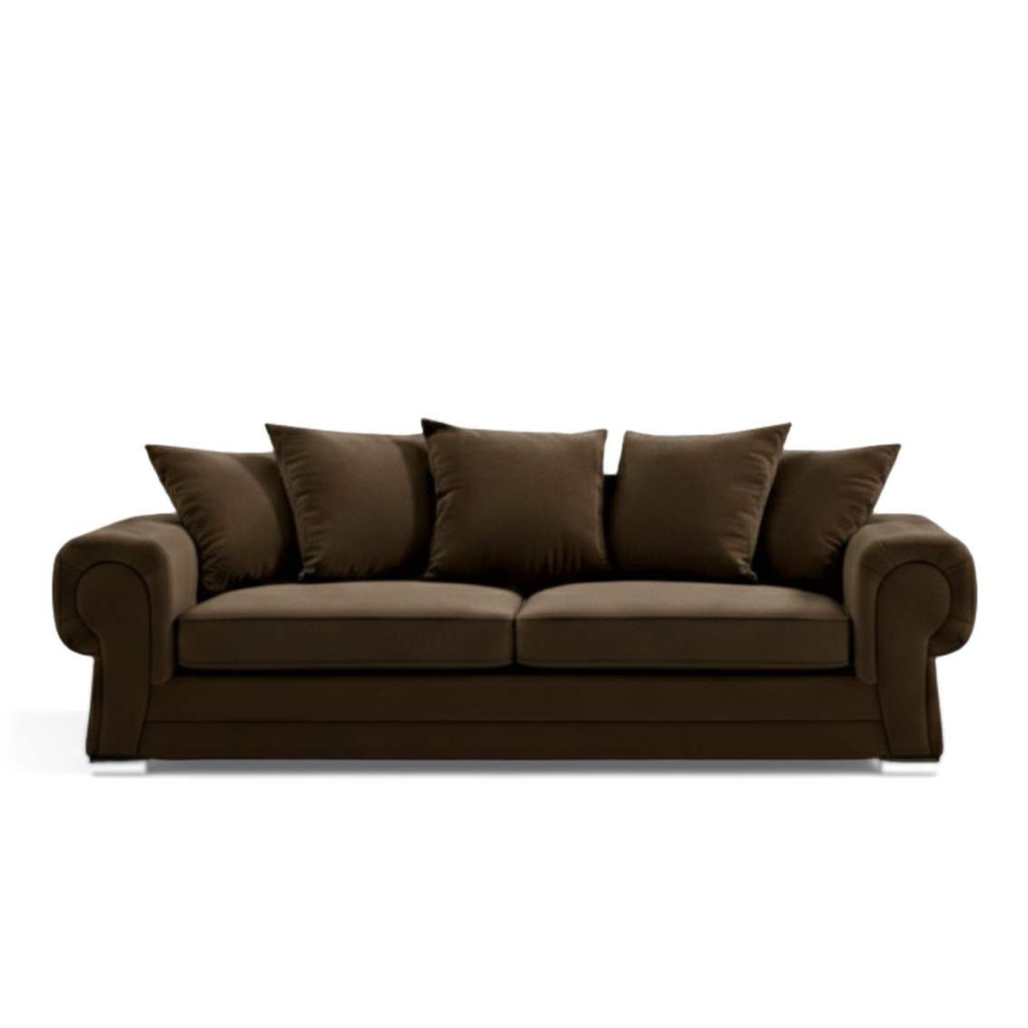 Verona Scatter 3 Seater Brown