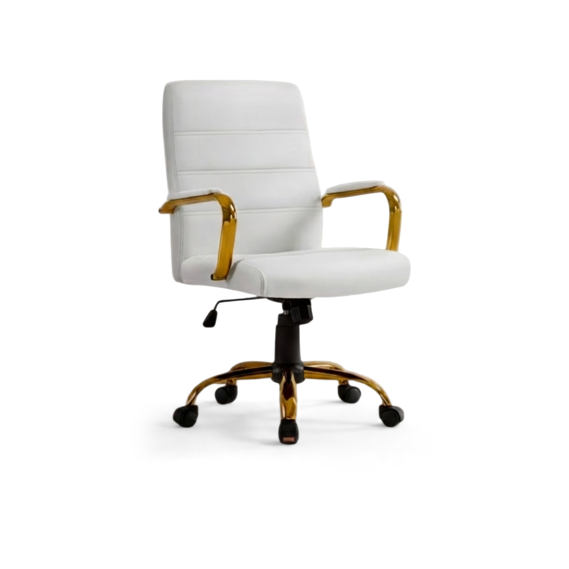 White and Gold Office Chair
