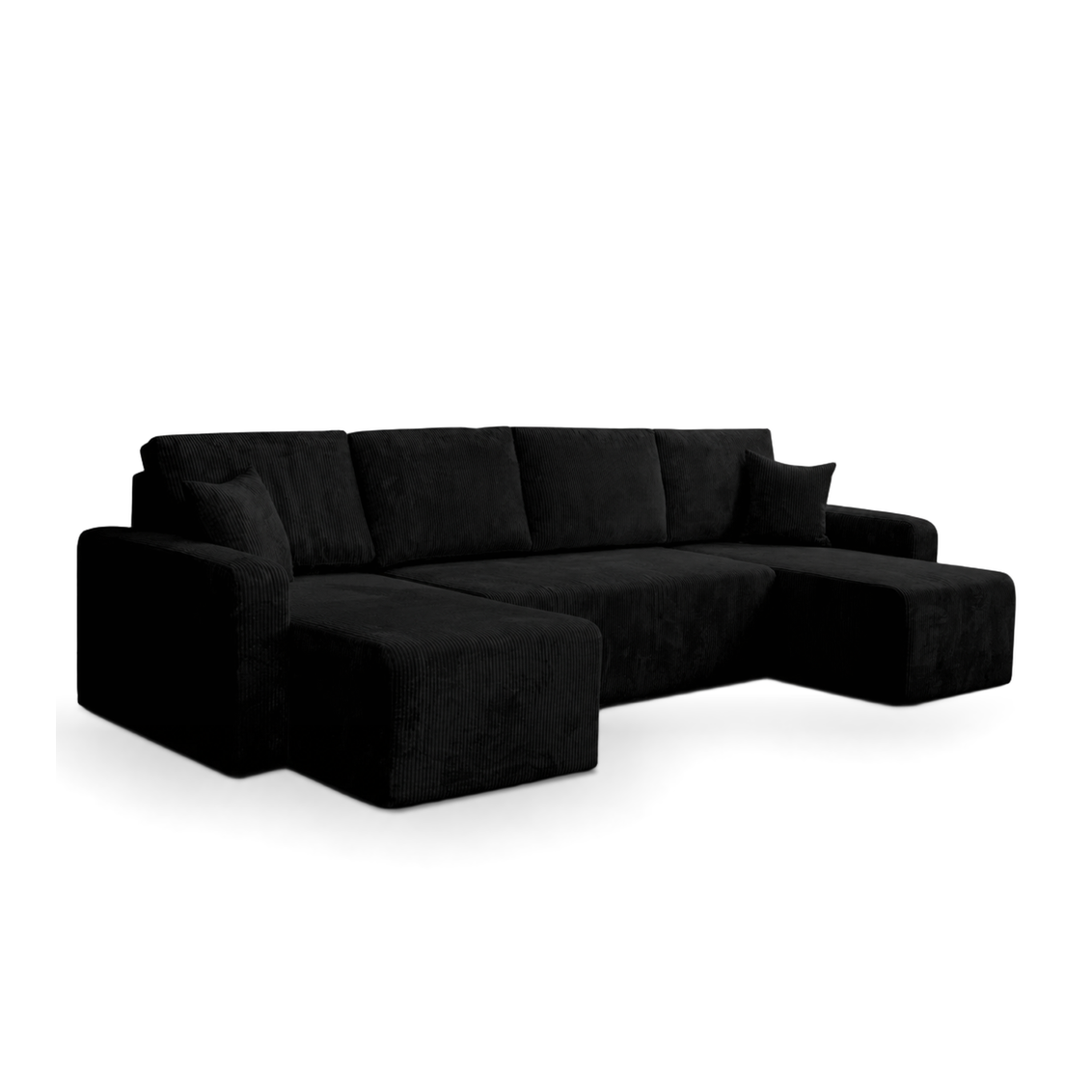 Yasmine U Shaped Sofabeds, Black