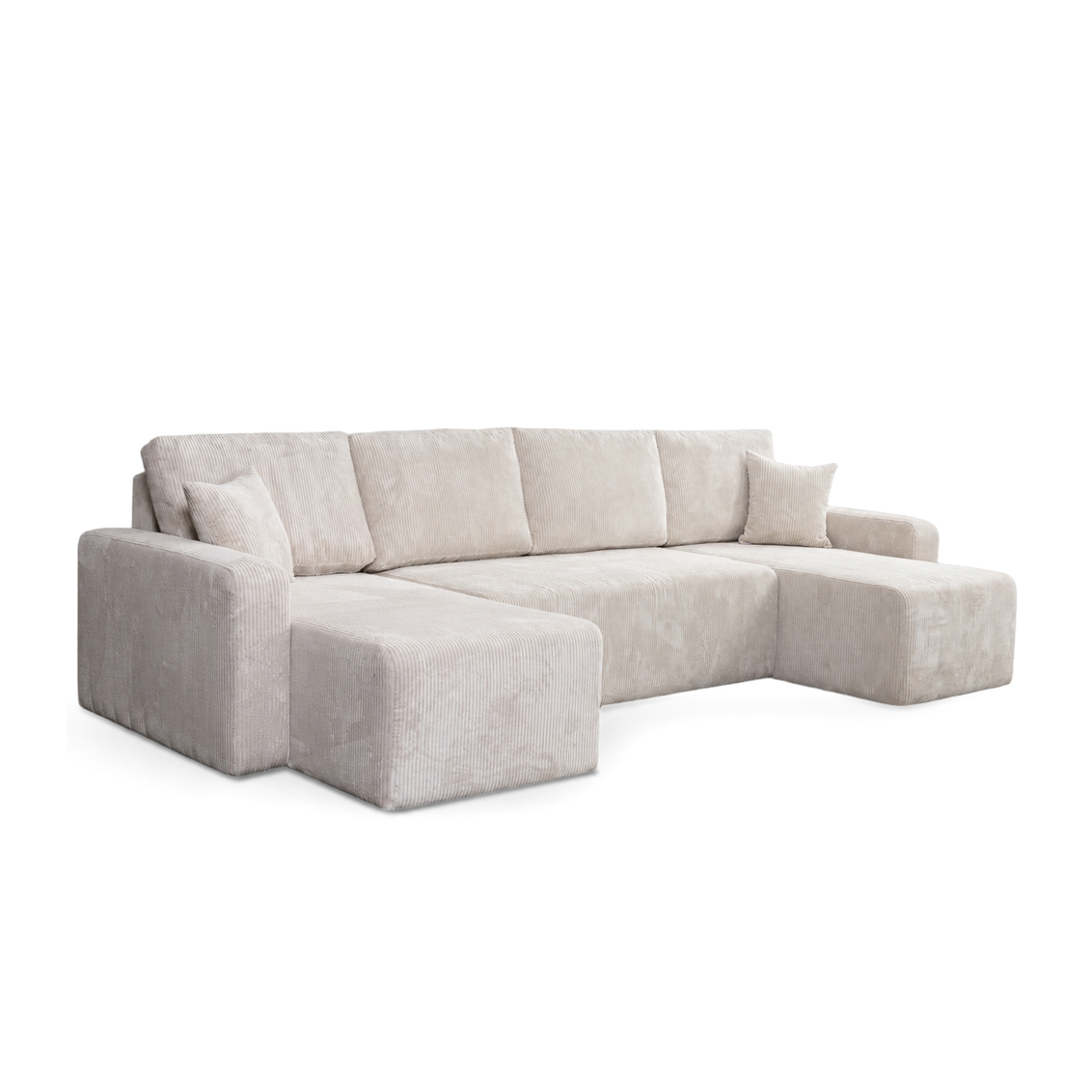 Yasmine U Shaped Sofabeds, Cream