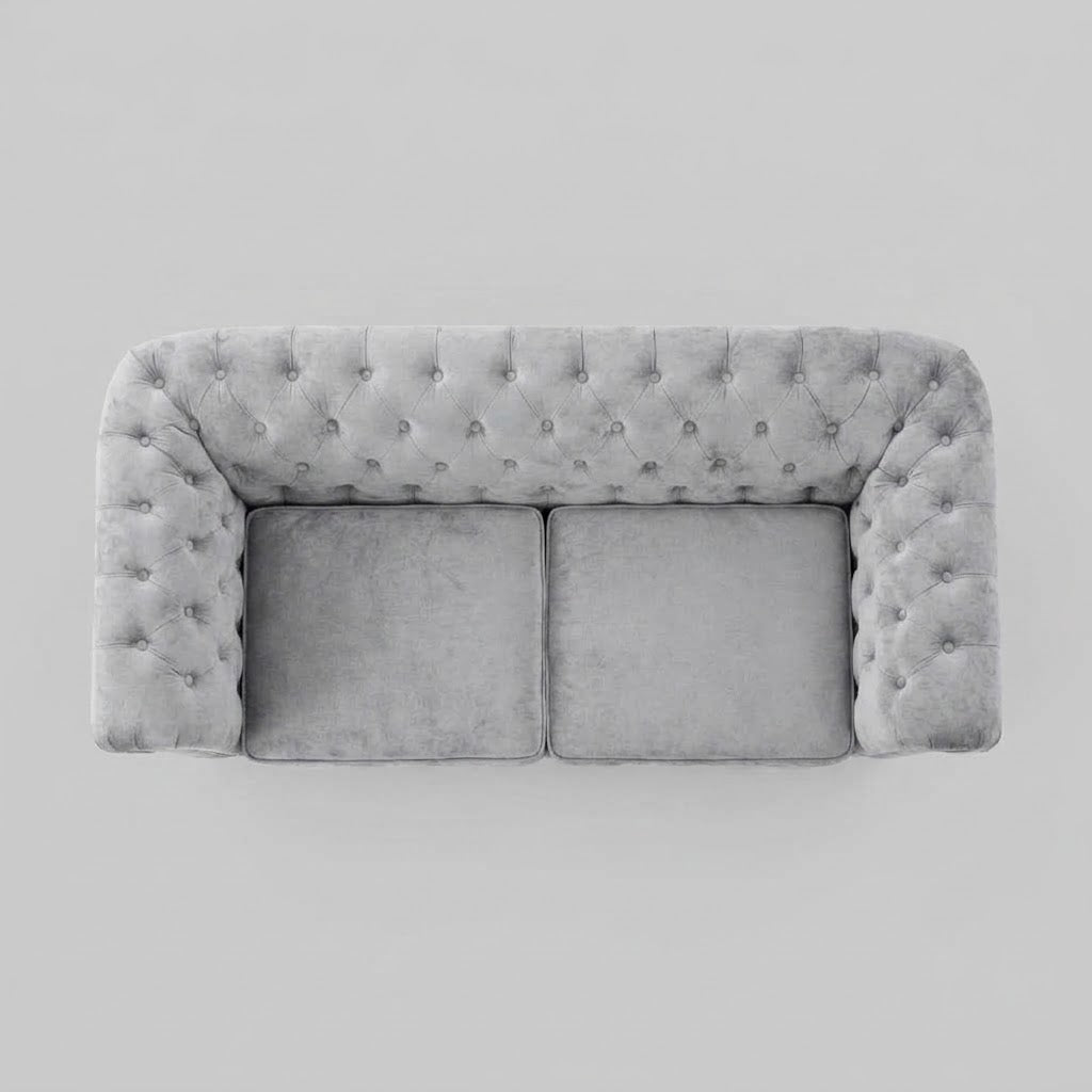 Infinity Woven Fabric, 2 Seater, Silver