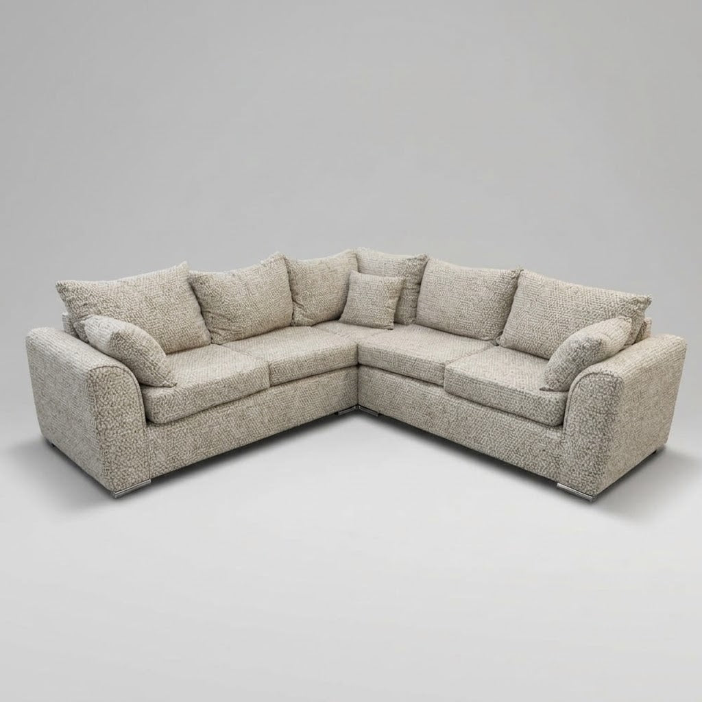 Monaco Corner Sofa (Fabric) Beige