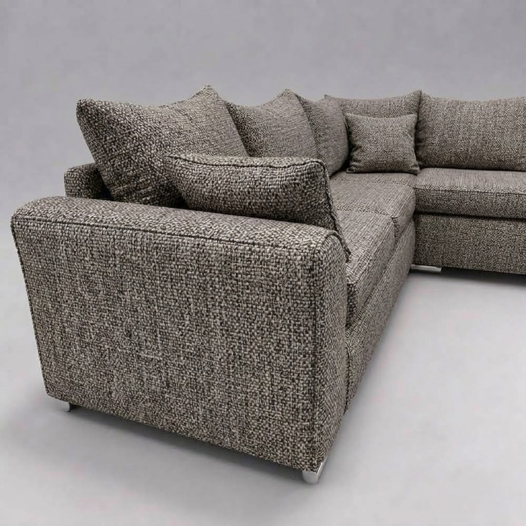 Monaco Corner Sofa (Fabric) Grey