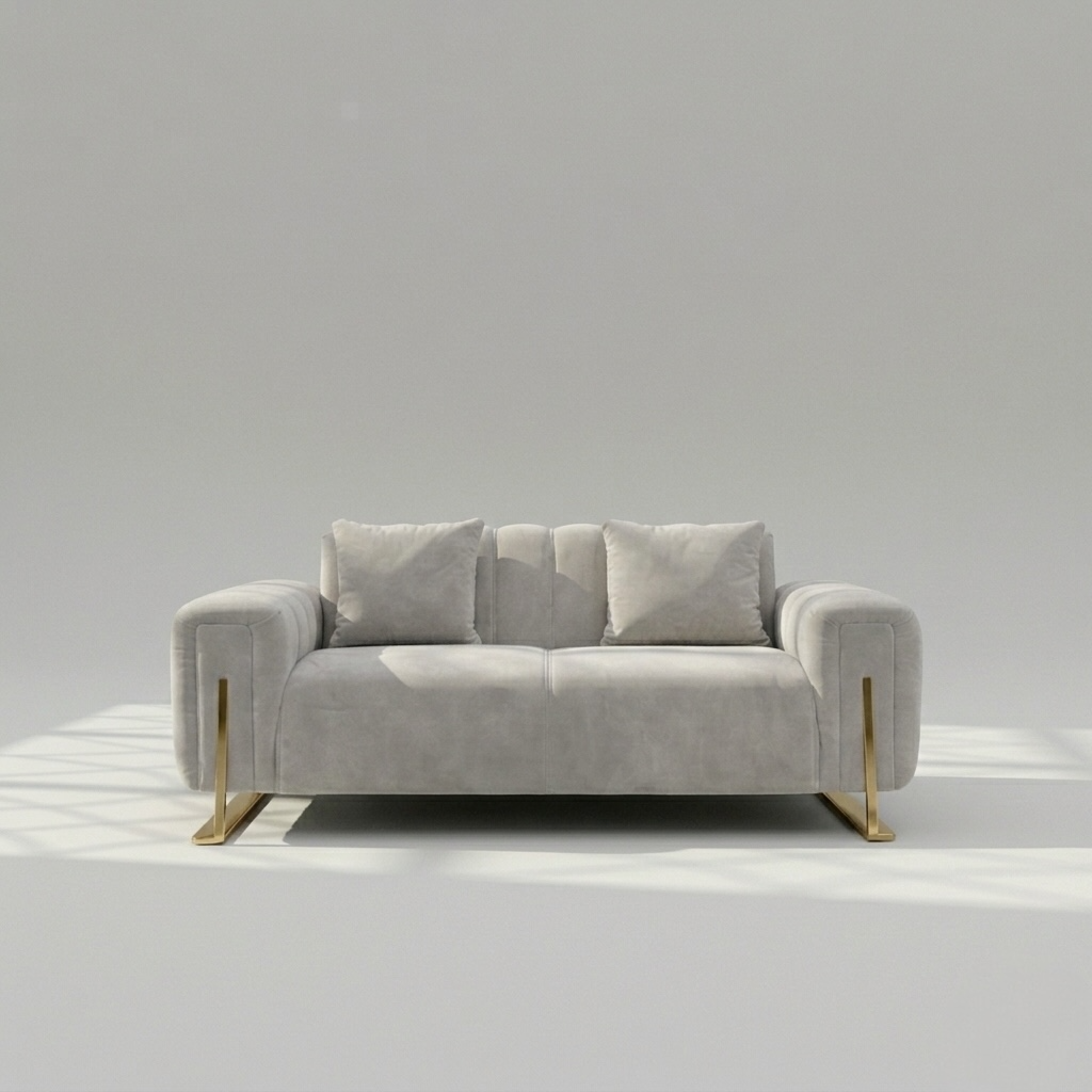 Lux Sofa Set 2 Seater White