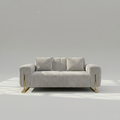 Lux Sofa Set 2 Seater White