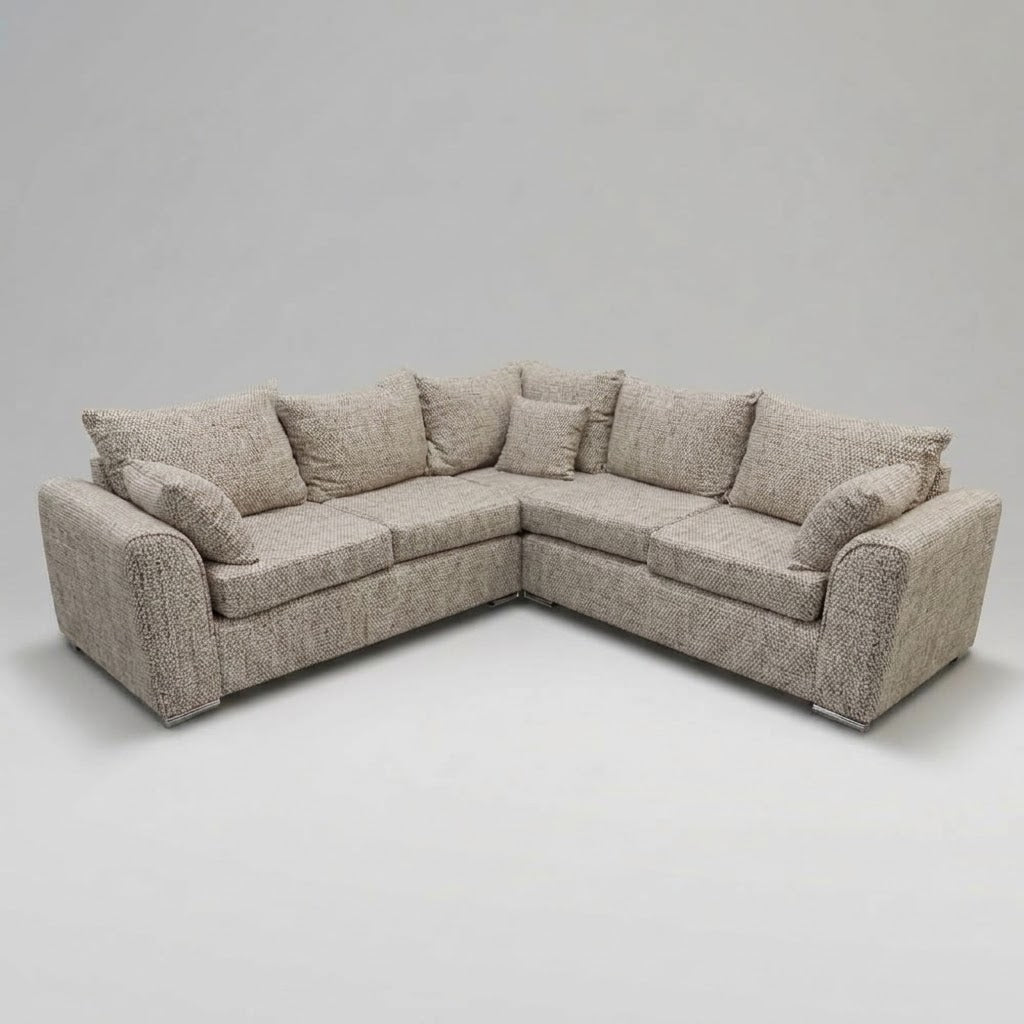 Monaco Corner Sofa (Fabric) Coffee