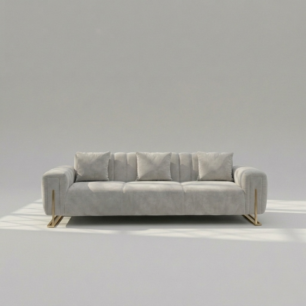 Lux Sofa Set 3 Seater White