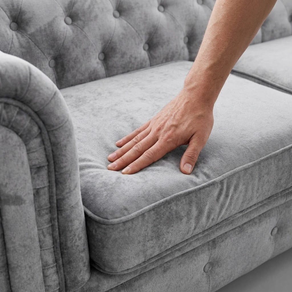 Infinity Woven Fabric, 2 Seater, Silver