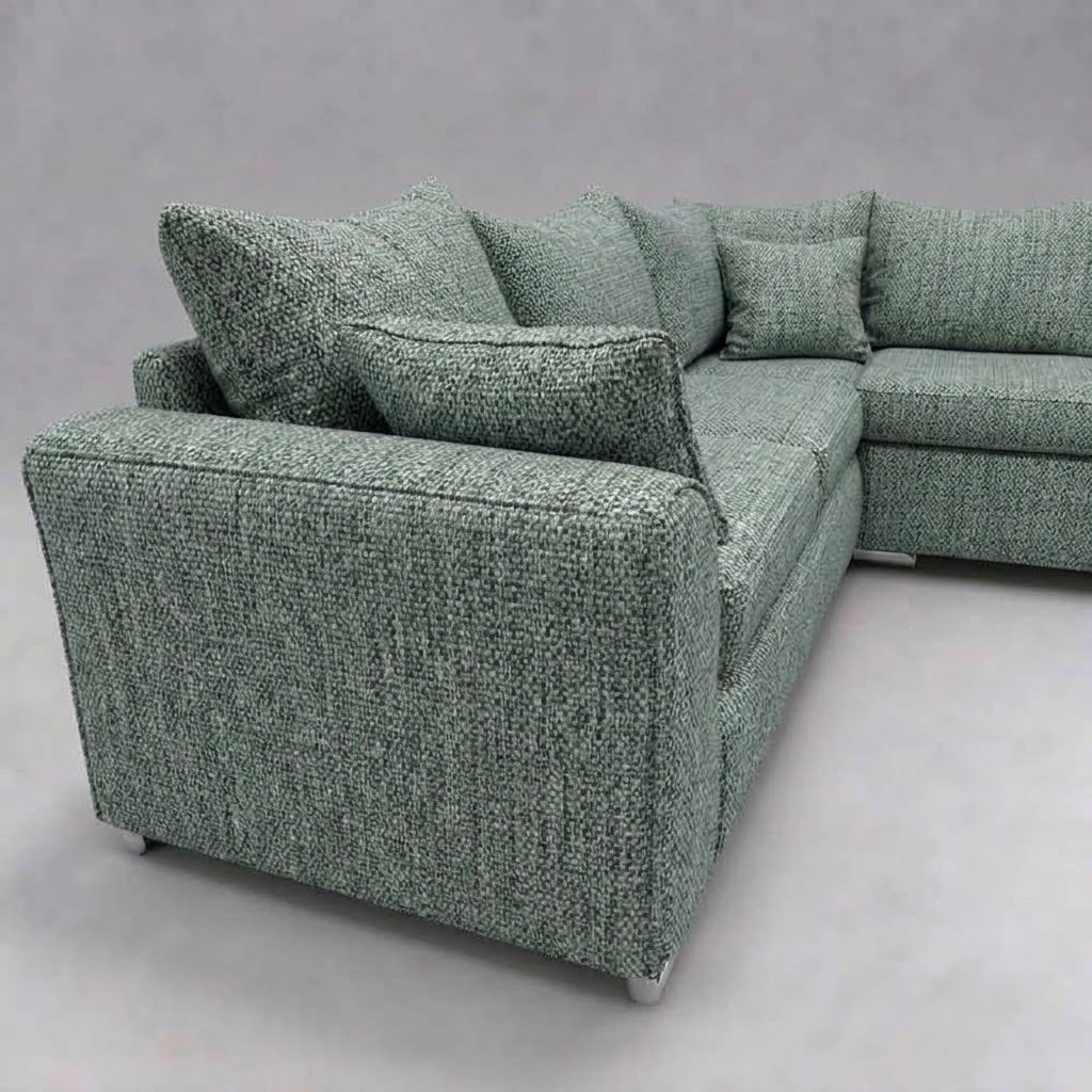 Monaco Corner Sofa (Fabric) New Teal