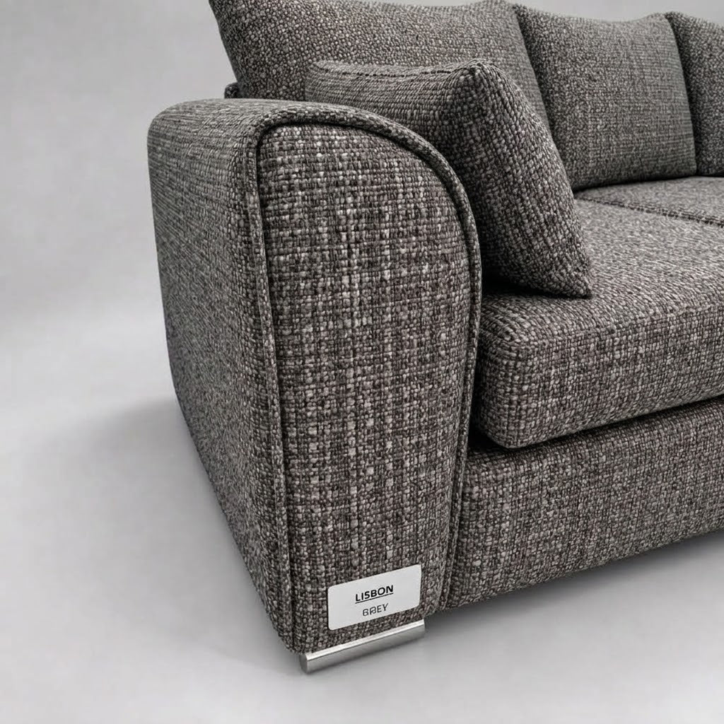 Monaco Corner Sofa (Fabric) Grey
