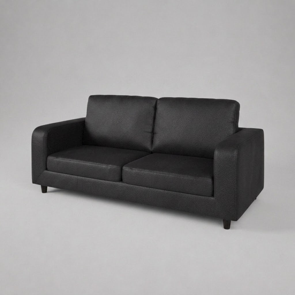 Box, Faux Leather, 3+2+1 Set - Black