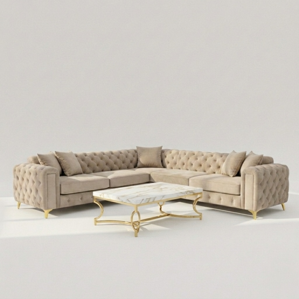 Nora Corner Set Beige