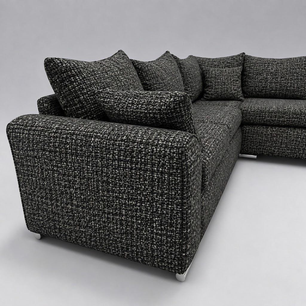 Monaco Corner Sofa (Fabric) Anthracite