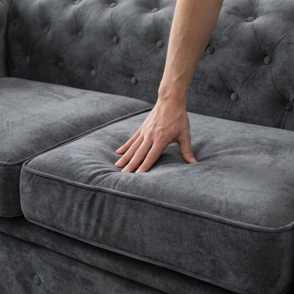Infinity Woven Fabric, 2 Seater, Dark Grey