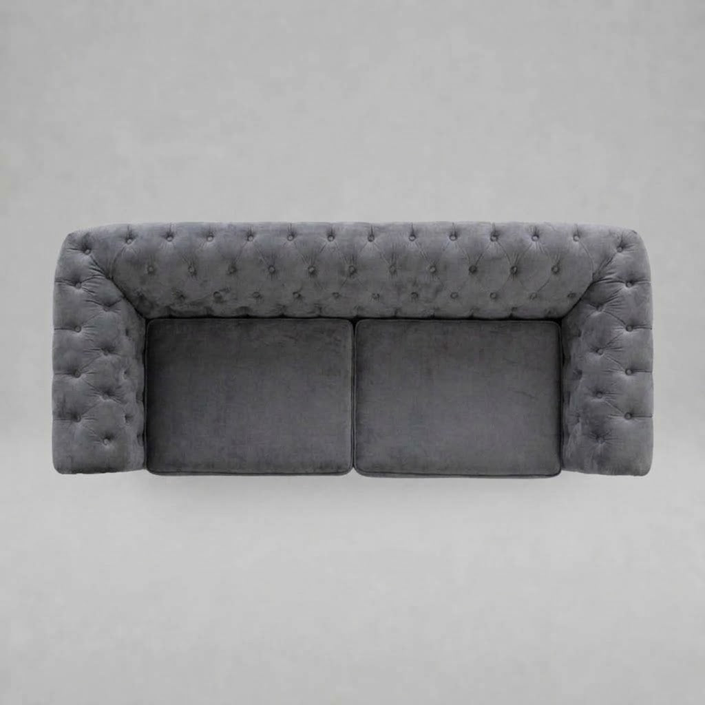 Infinity Woven Fabric, 3 Seater, Dark Grey
