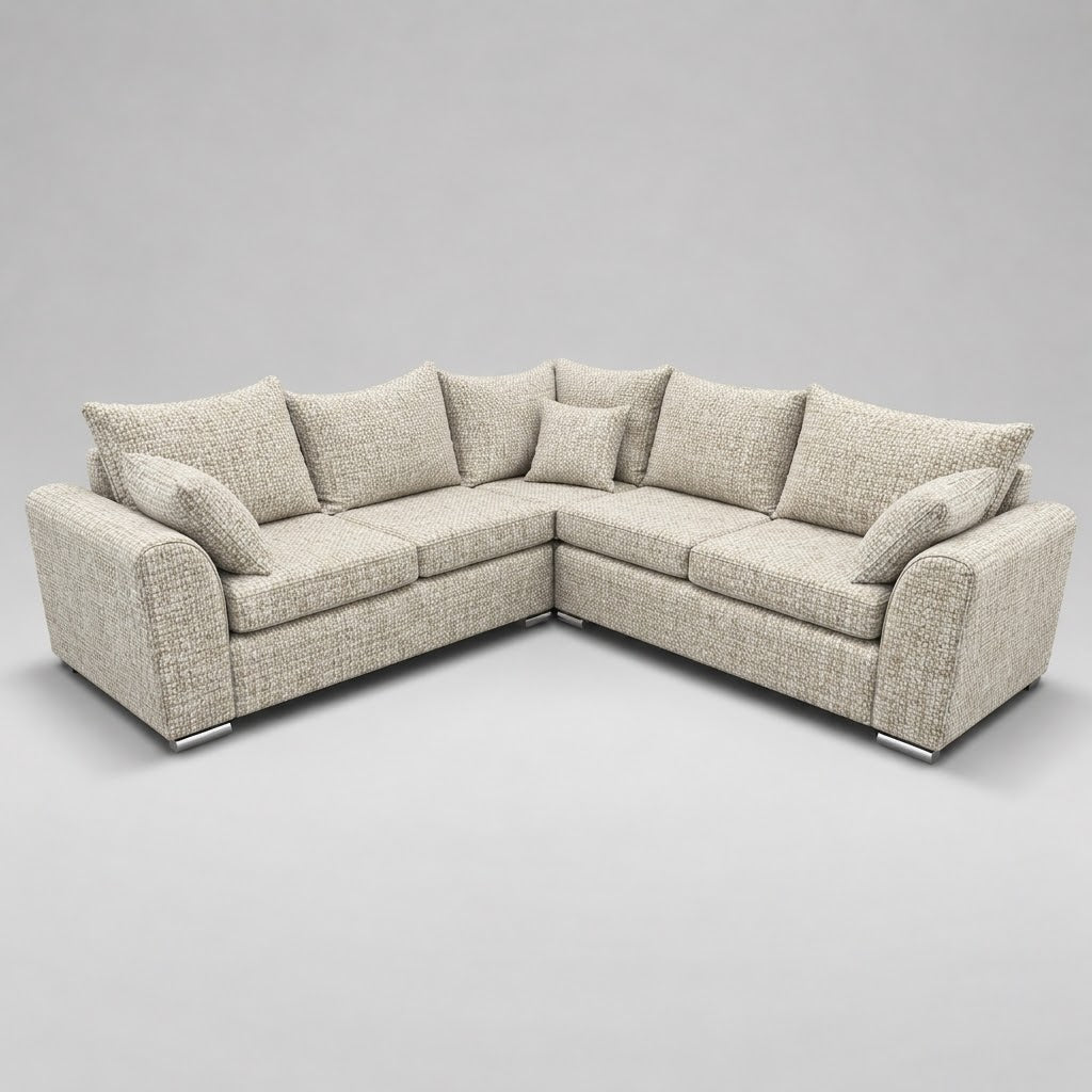 Monaco Corner Sofa (Fabric) Ivory
