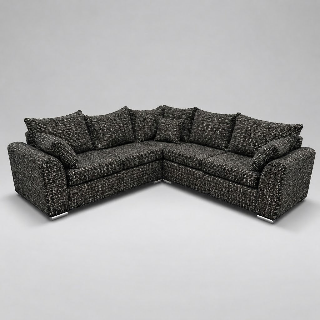 Monaco Corner Sofa (Fabric) Anthracite