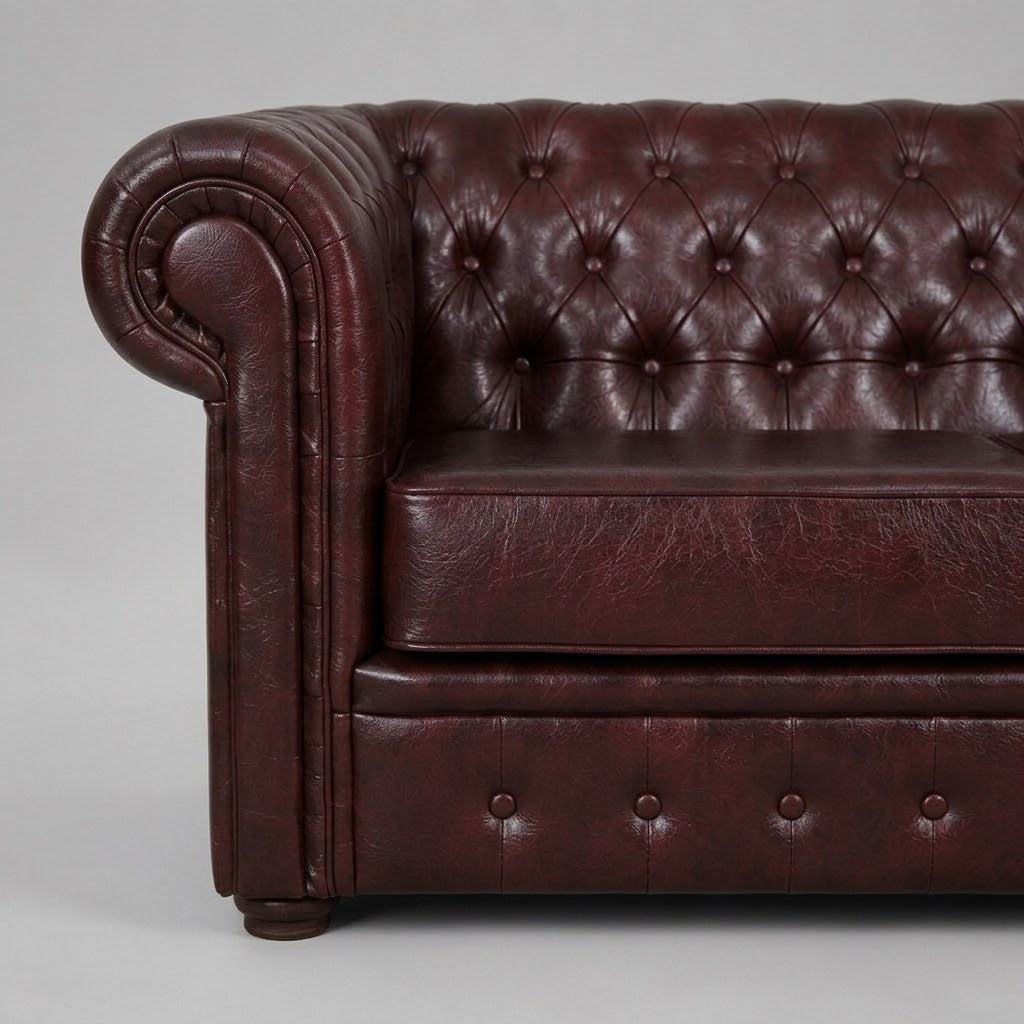 Chesterfield, 2 Seater, Antique brown