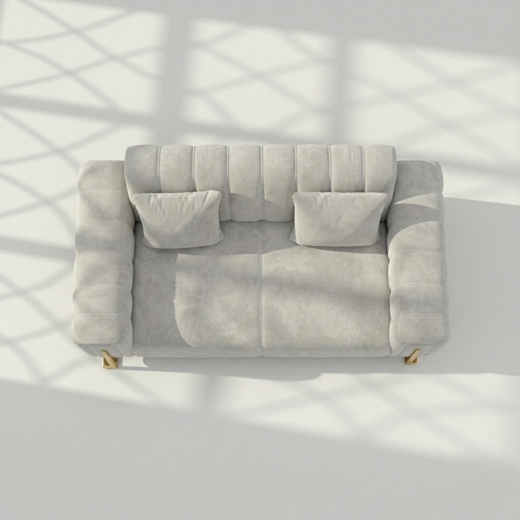 Lux Sofa Set 2 Seater White