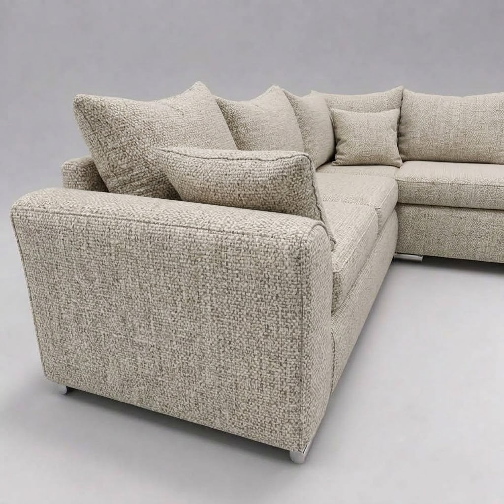 Monaco Corner Sofa (Fabric) Beige