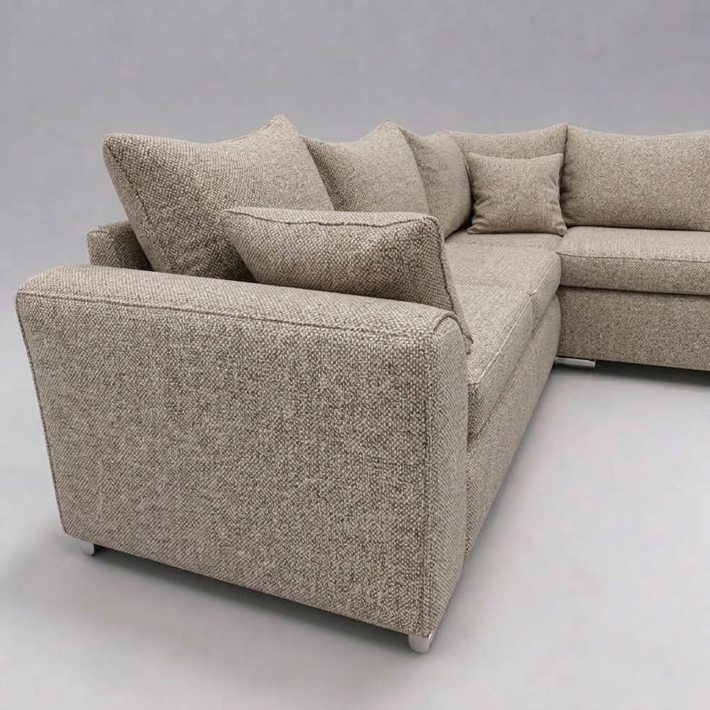 Monaco Corner Sofa (Fabric) Coffee