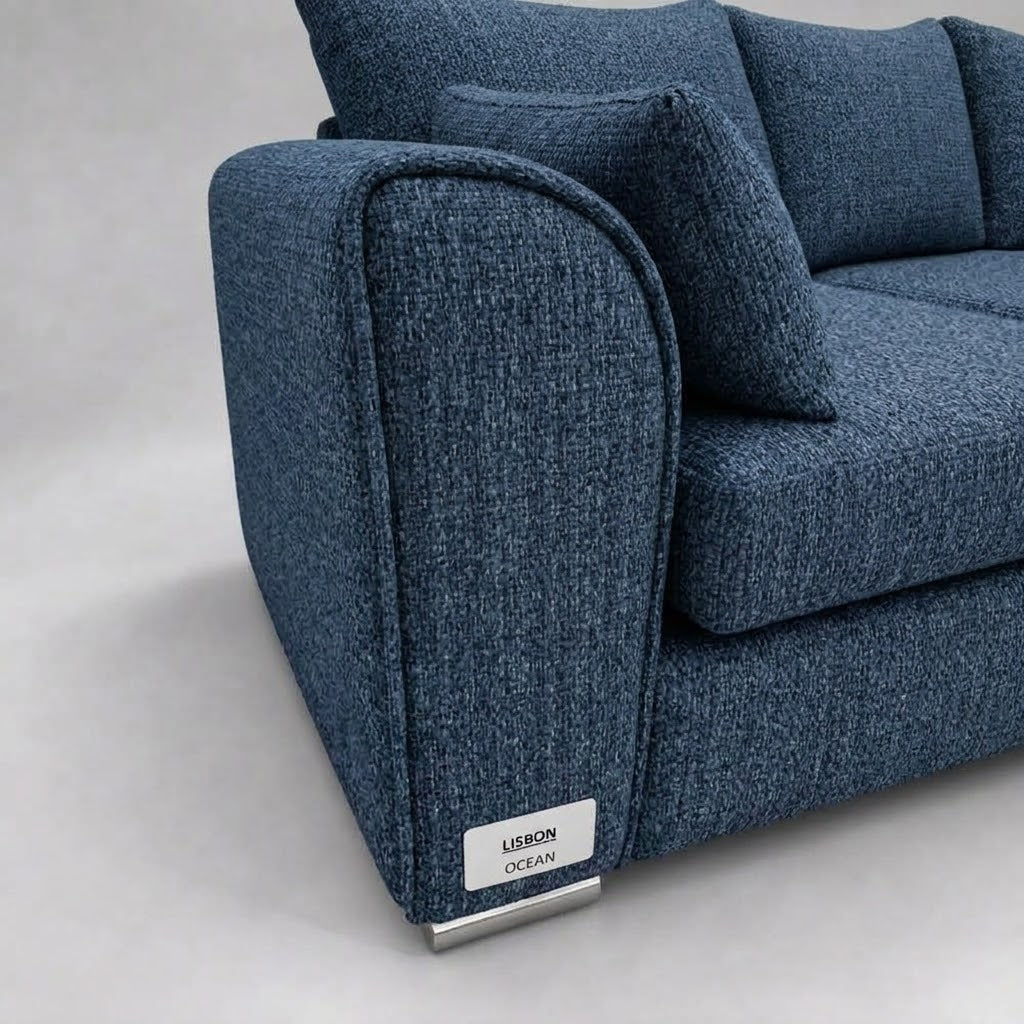 Monaco Corner Sofa (Fabric) Ocean