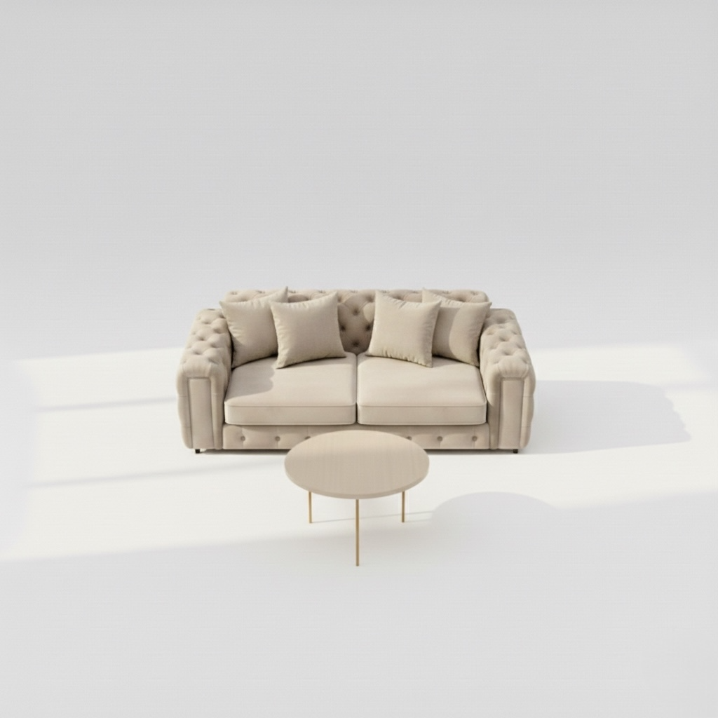 Nora 3 Seater Beige