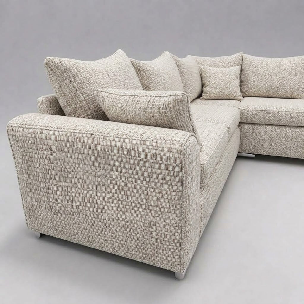 Monaco Corner Sofa (Fabric) Ivory