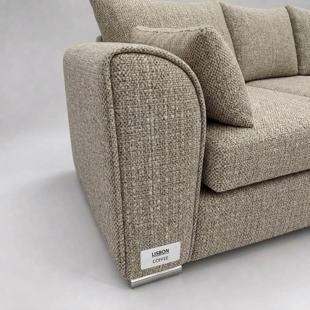 Monaco Corner Sofa (Fabric) Coffee