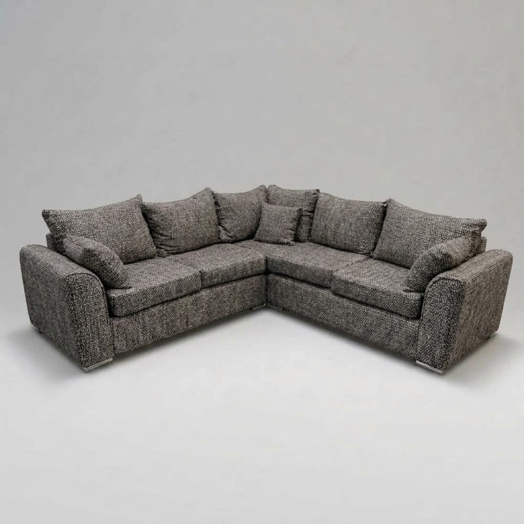Monaco Corner Sofa (Fabric) Grey