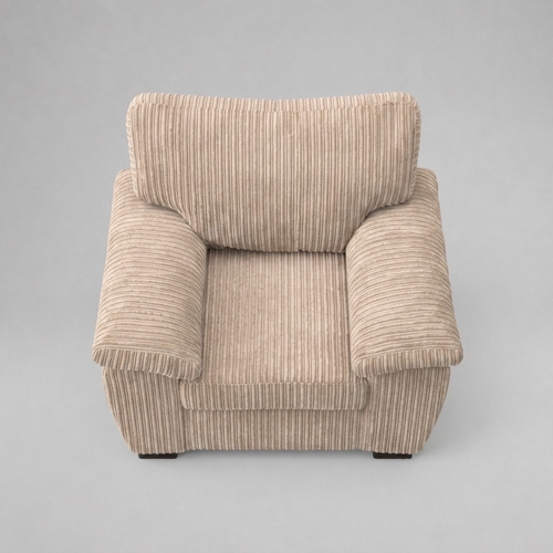 Amalfi Jumbo Cord 1 Seater Sofa - Beige