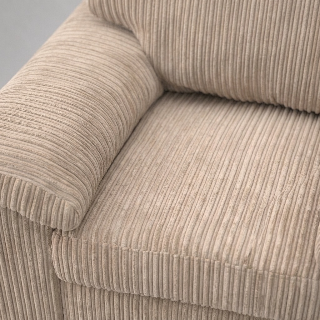 Amalfi Jumbo Cord 1 Seater Sofa - Beige