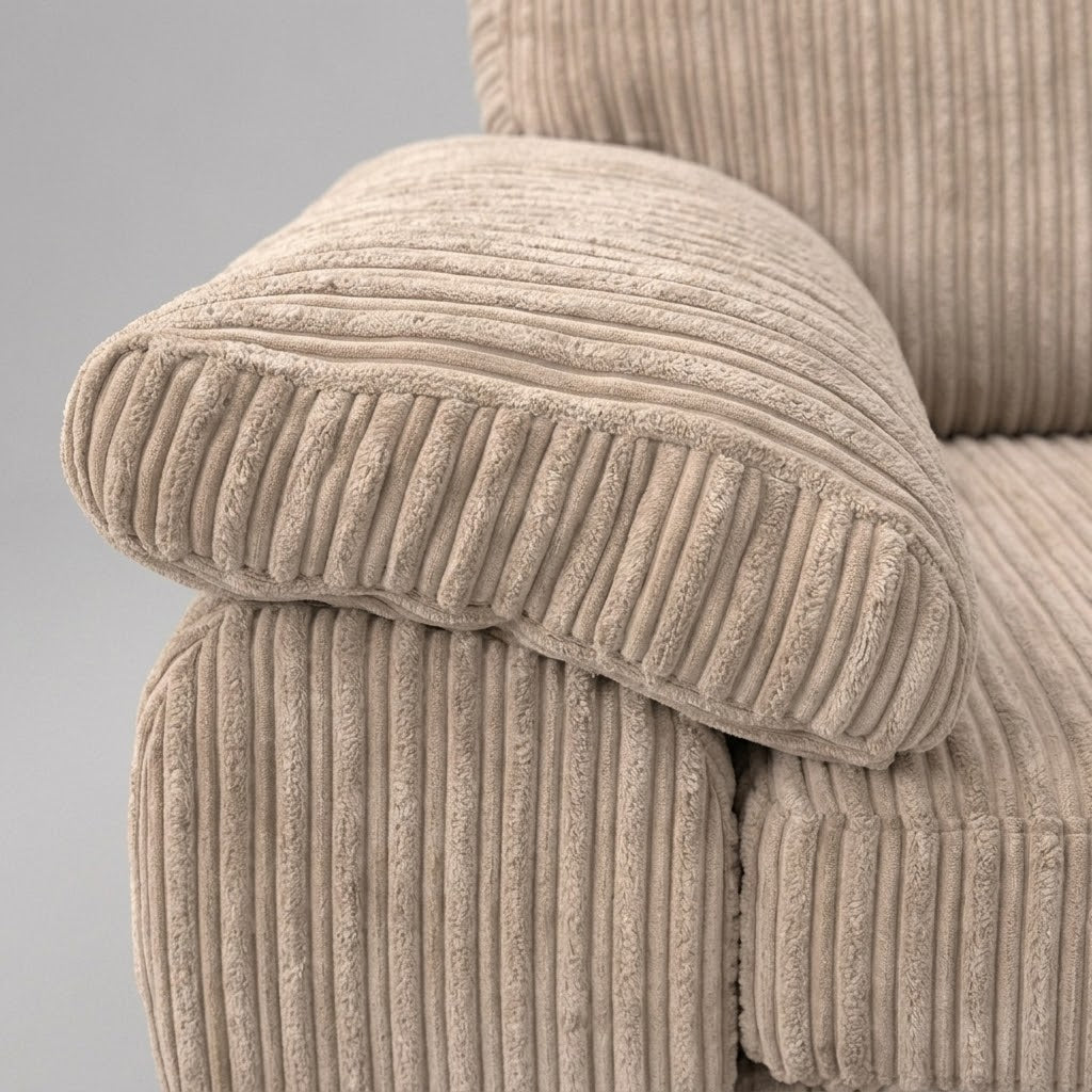 Amalfi Jumbo Cord 2 Seater Sofa - Beige