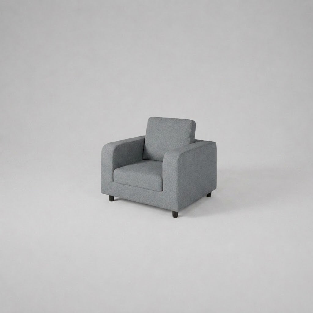 Box, Plush Fabric, 3+2+1 Set - Grey