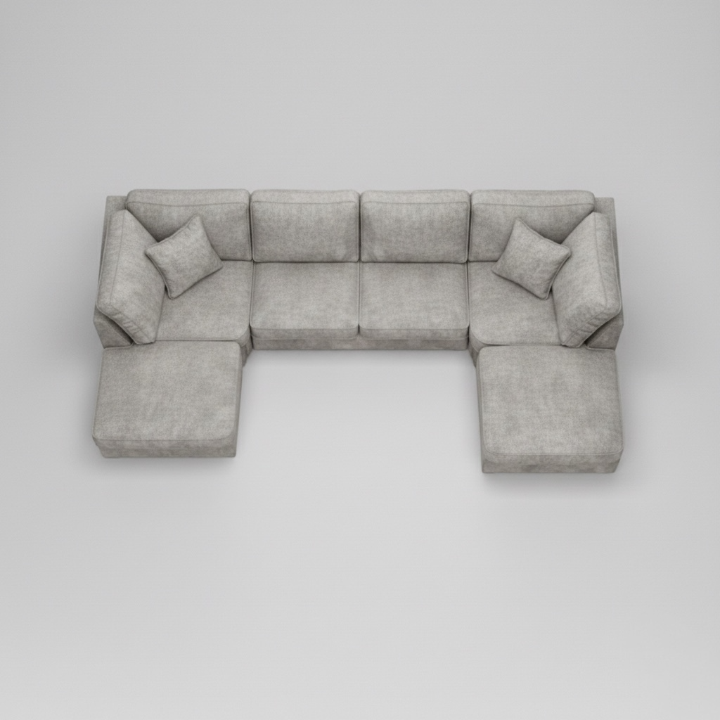 Bishop, U Corner, Light Grey