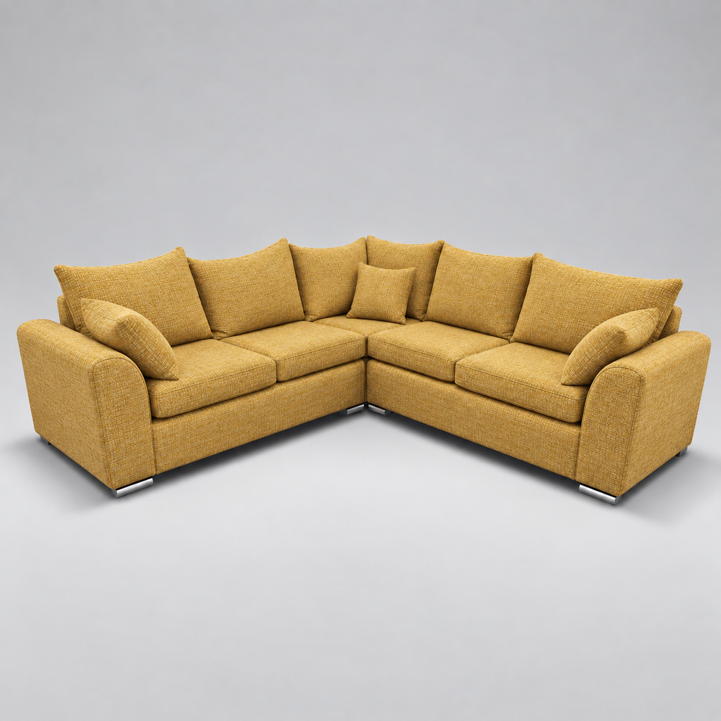 Monaco Corner Sofa (Fabric) Citrus