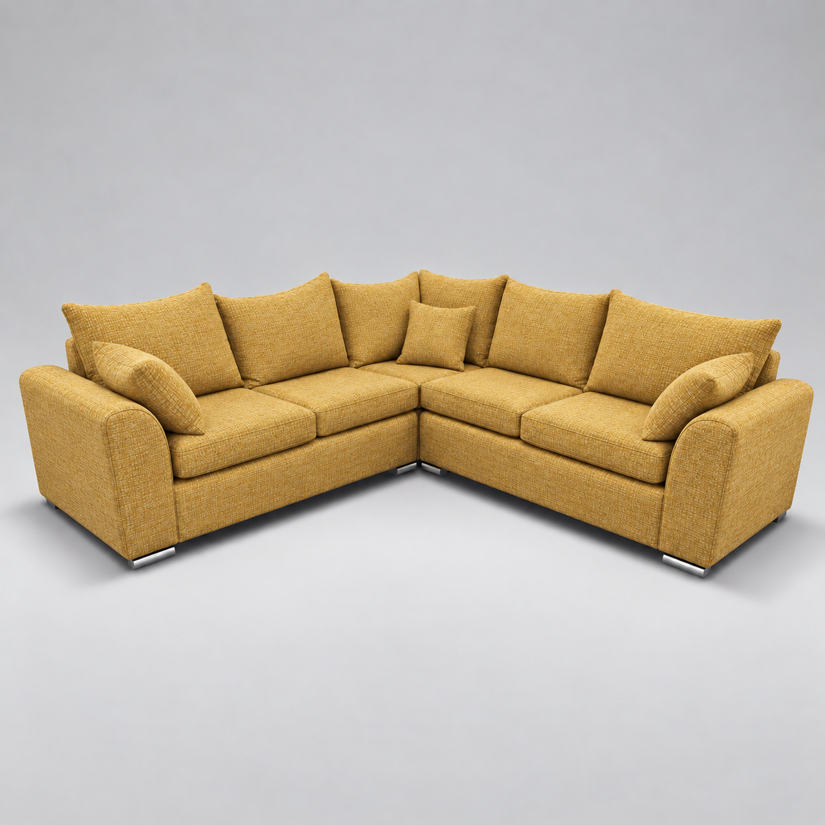 Monaco Corner Sofa (Fabric) Citrus