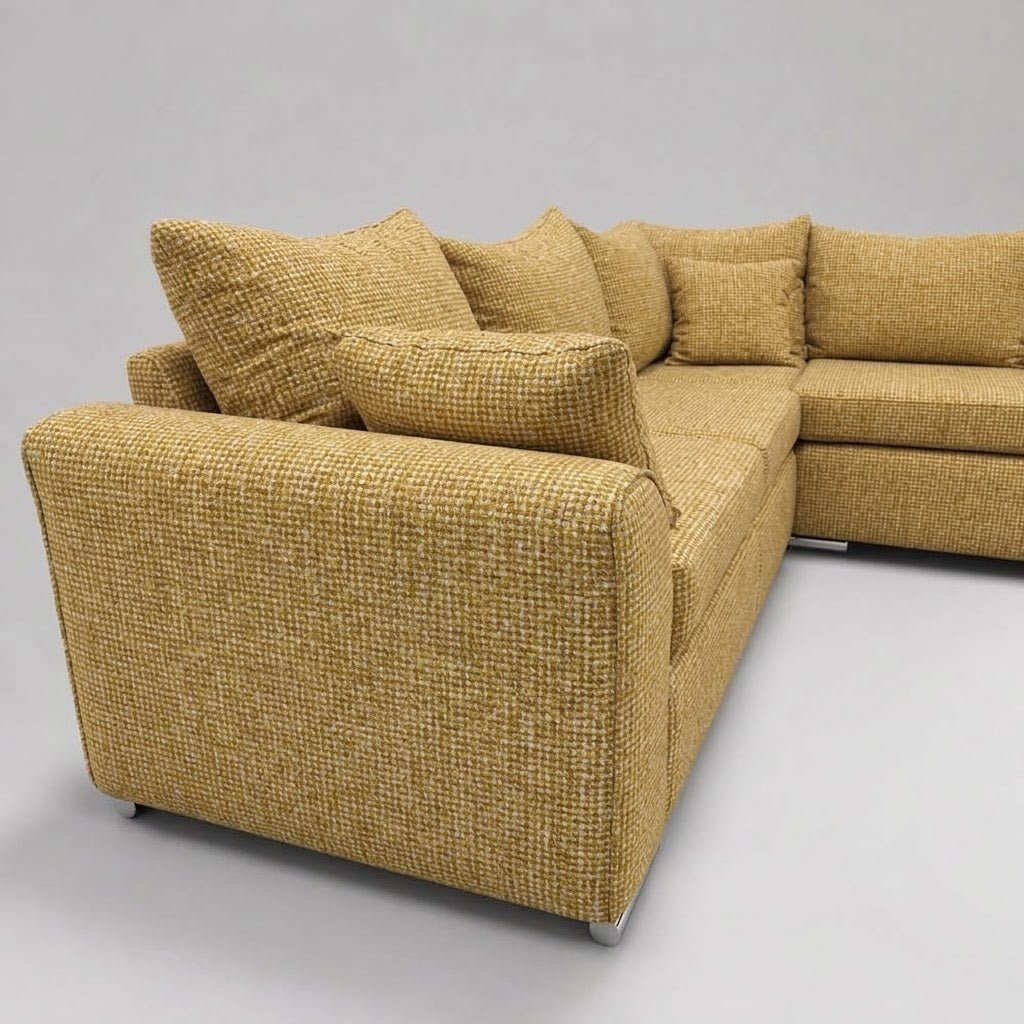 Monaco Corner Sofa (Fabric) Citrus