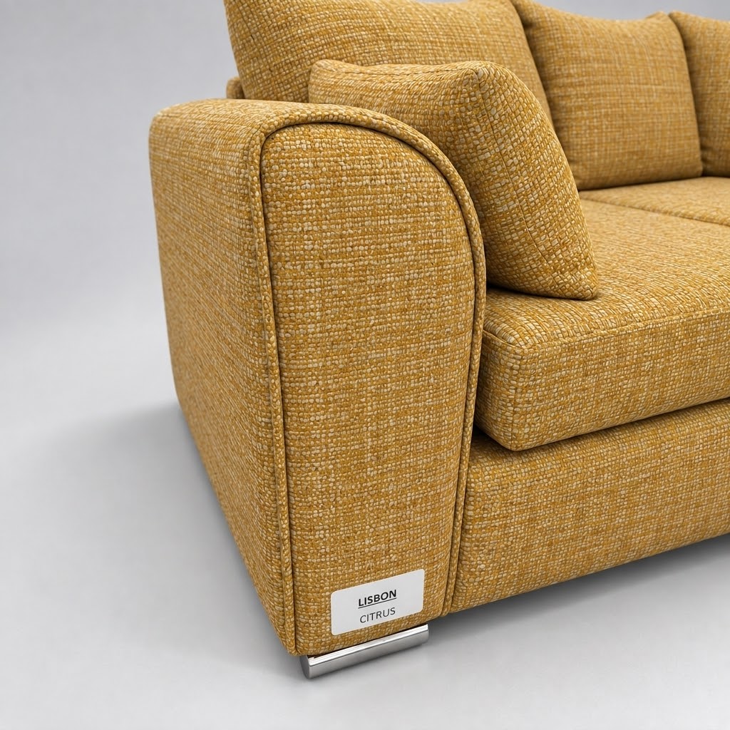 Monaco Corner Sofa (Fabric) Citrus